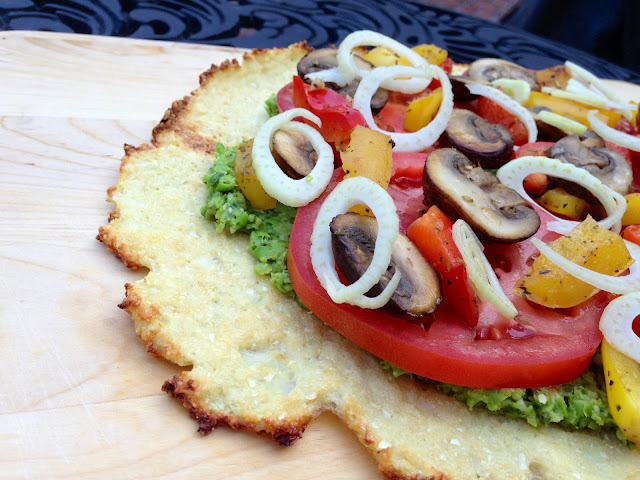 A delicious gluten free, vegan and paleo with a cauliflower pizza crust!
