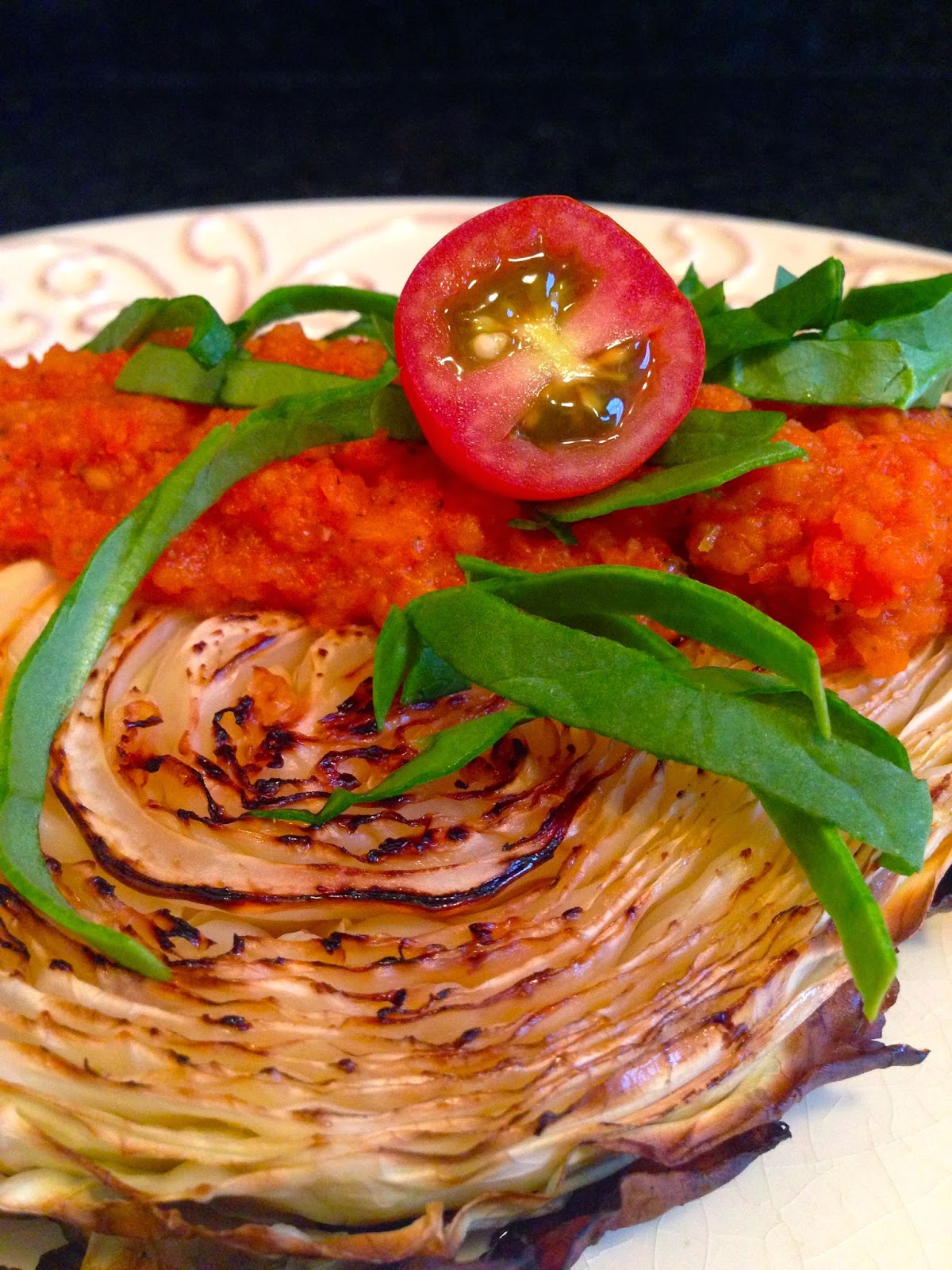 Oven Roasted Cabbage Steak recipe by BeautyBeyondBones. #glutenfree #vegan #paleo #specificcarbohydratediet #vegetarian