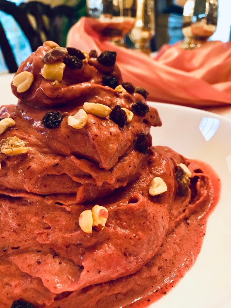 Black Cherry Vanilla Ice Cream, by BeautyBeyondBones #glutenfree #vegan #paleo #specificcarbohydratediet #nicecream #food 