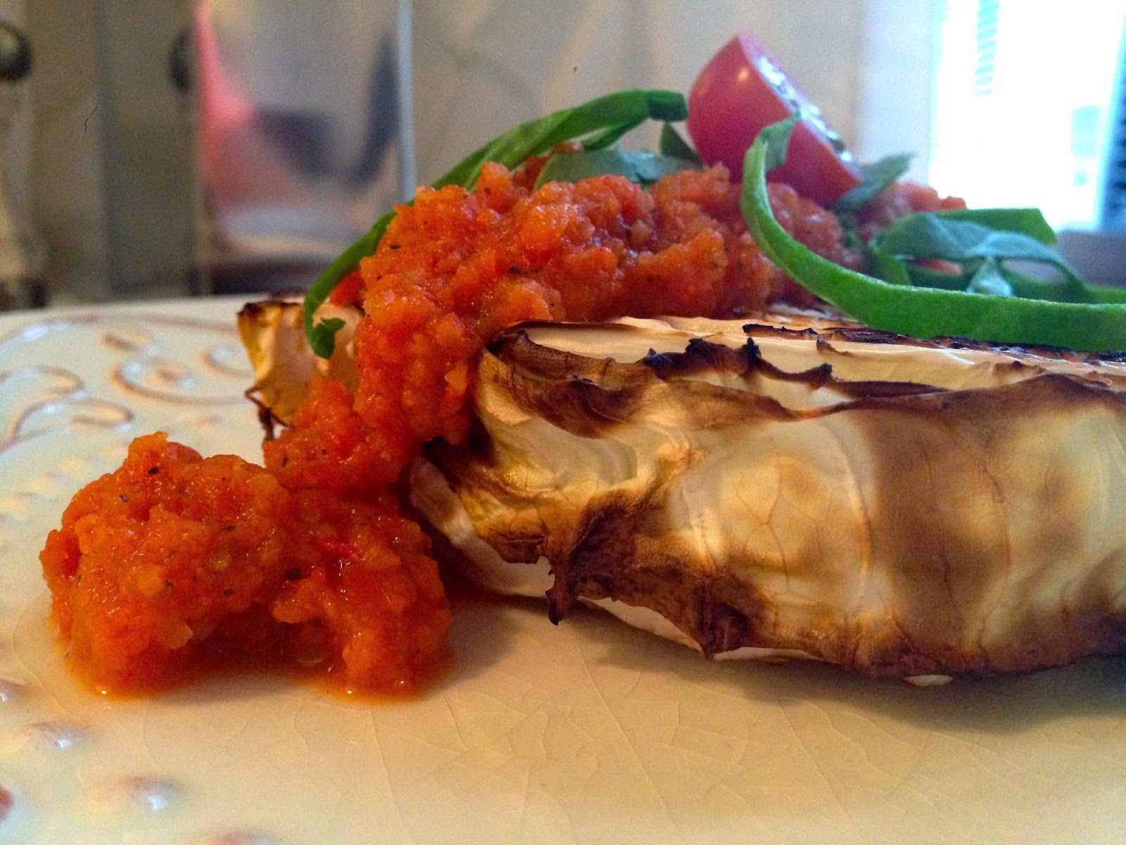 Oven Roasted Cabbage Steak recipe by BeautyBeyondBones. #glutenfree #vegan #paleo #specificcarbohydratediet #vegetarian