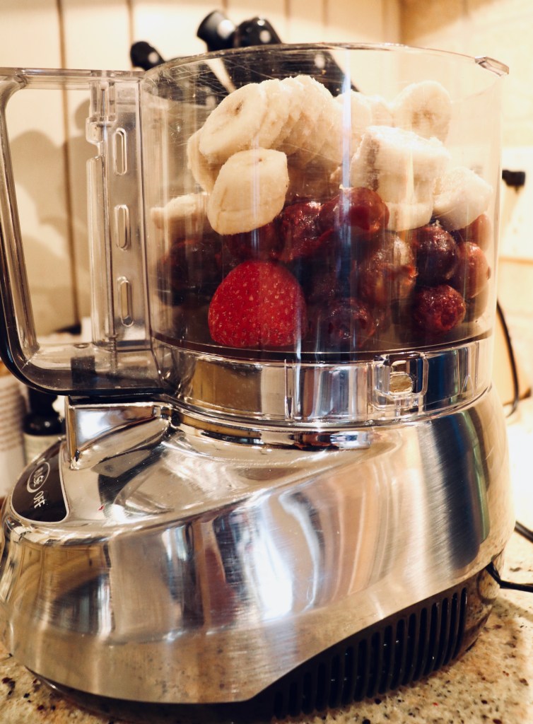 Black Cherry Vanilla Ice Cream, by BeautyBeyondBones #glutenfree #vegan #paleo #specificcarbohydratediet #nicecream #food 