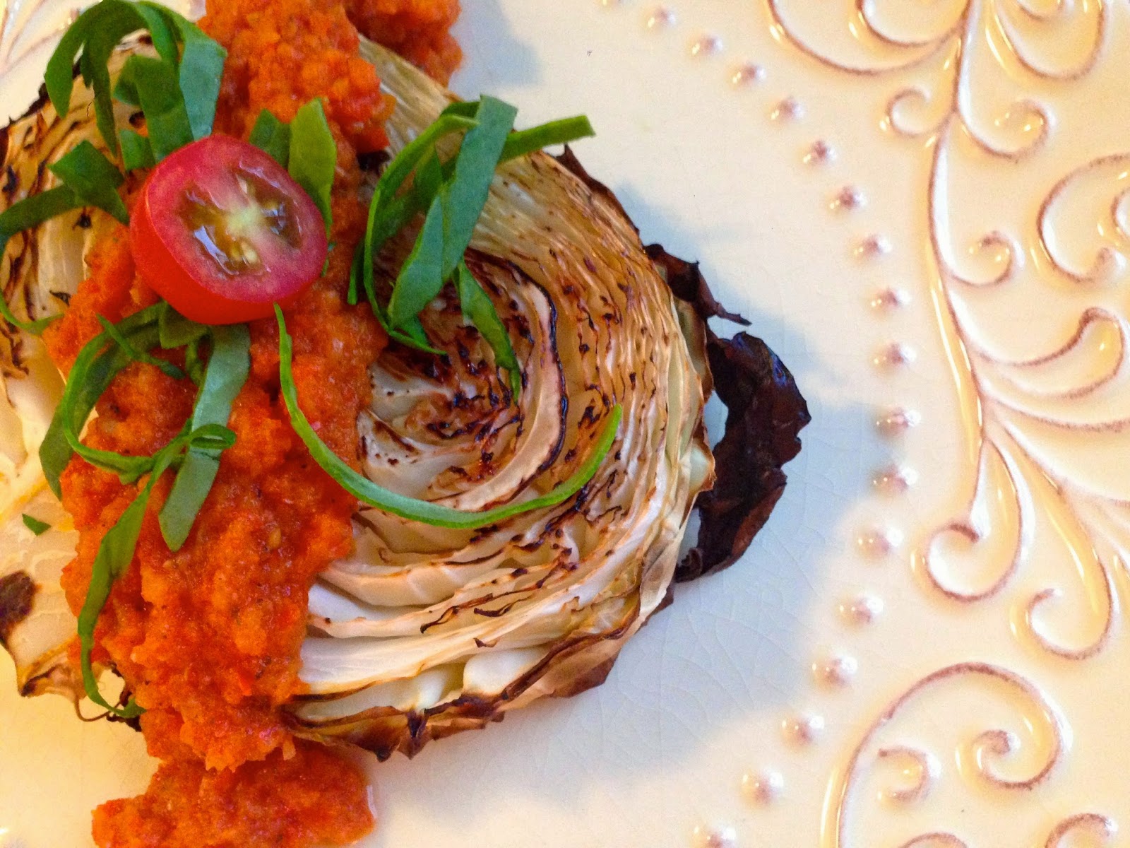 Oven Roasted Cabbage Steak recipe by BeautyBeyondBones. #glutenfree #vegan #paleo #specificcarbohydratediet #vegetarian