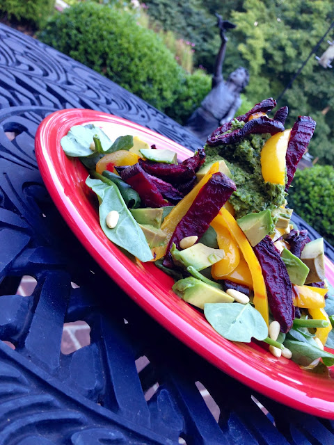 Crimson Matchstick Mashup Salad #beautybeyondbones #glutenfree #vegan #vegetarian #paleo #food #edrecovery