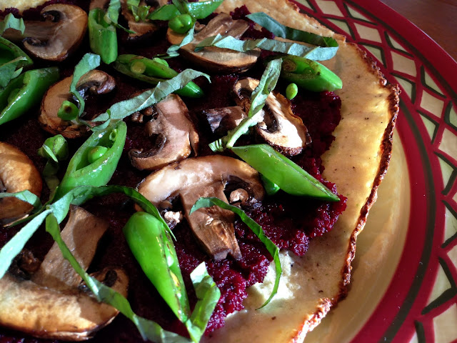 Beet & Mushroom Flatbread #beautybeyondbones #edrecovery #glutenfree #vegan #paleo #food #summer