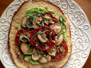 Oven Dried Tomato and Avocado Pizza! By BeautyBeyondBones #glutenfree #paleo #food #edrecovery #specificcarbohydratediet #vegetarian