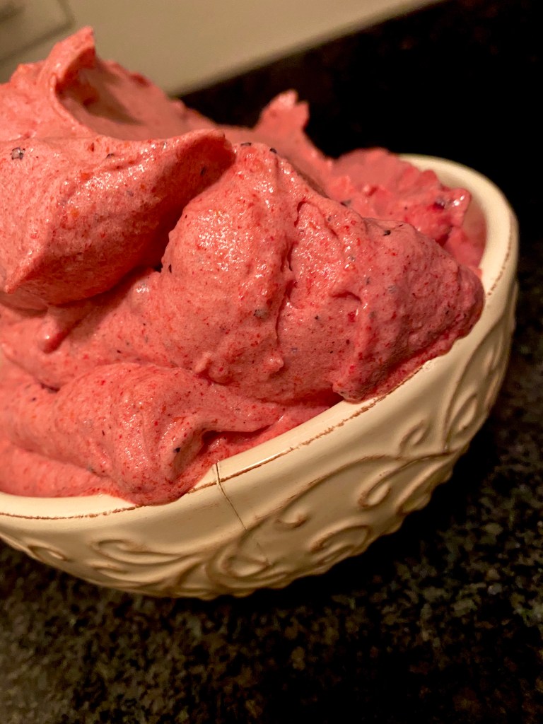 Peach and Pineapple Ice Cream by BeautyBeyondBones #dessert #healthy #dinner #glutenfree #vegan #paleo #dairyfree #sweets #nicecream #vegetarian #coronavirus #food #edrecovery