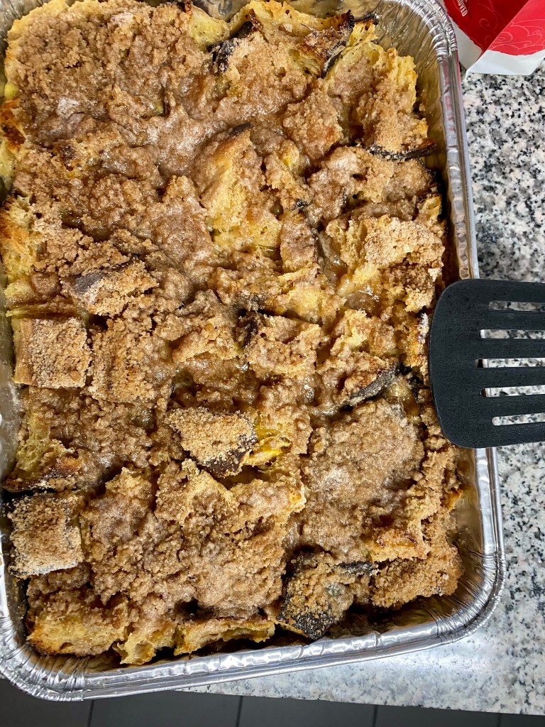 Overnight French Toast Casserole by BeautyBeyondBones! #food #breakfast #brunch #casserole #frenchtoast #vegetarian #food #edrecovery 