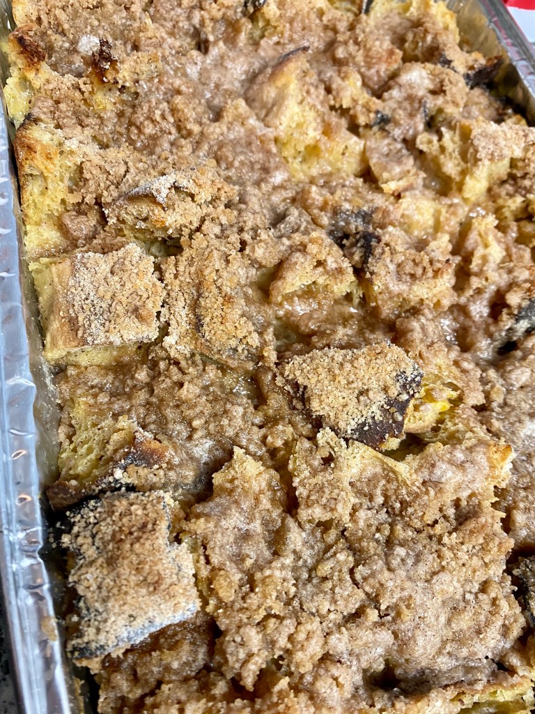 Overnight French Toast Casserole by BeautyBeyondBones! #food #breakfast #brunch #casserole #frenchtoast #vegetarian #food #edrecovery 