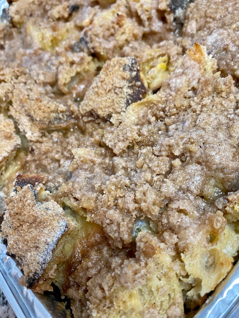 Overnight French Toast Casserole by BeautyBeyondBones! #food #breakfast #brunch #casserole #frenchtoast #vegetarian #food #edrecovery 