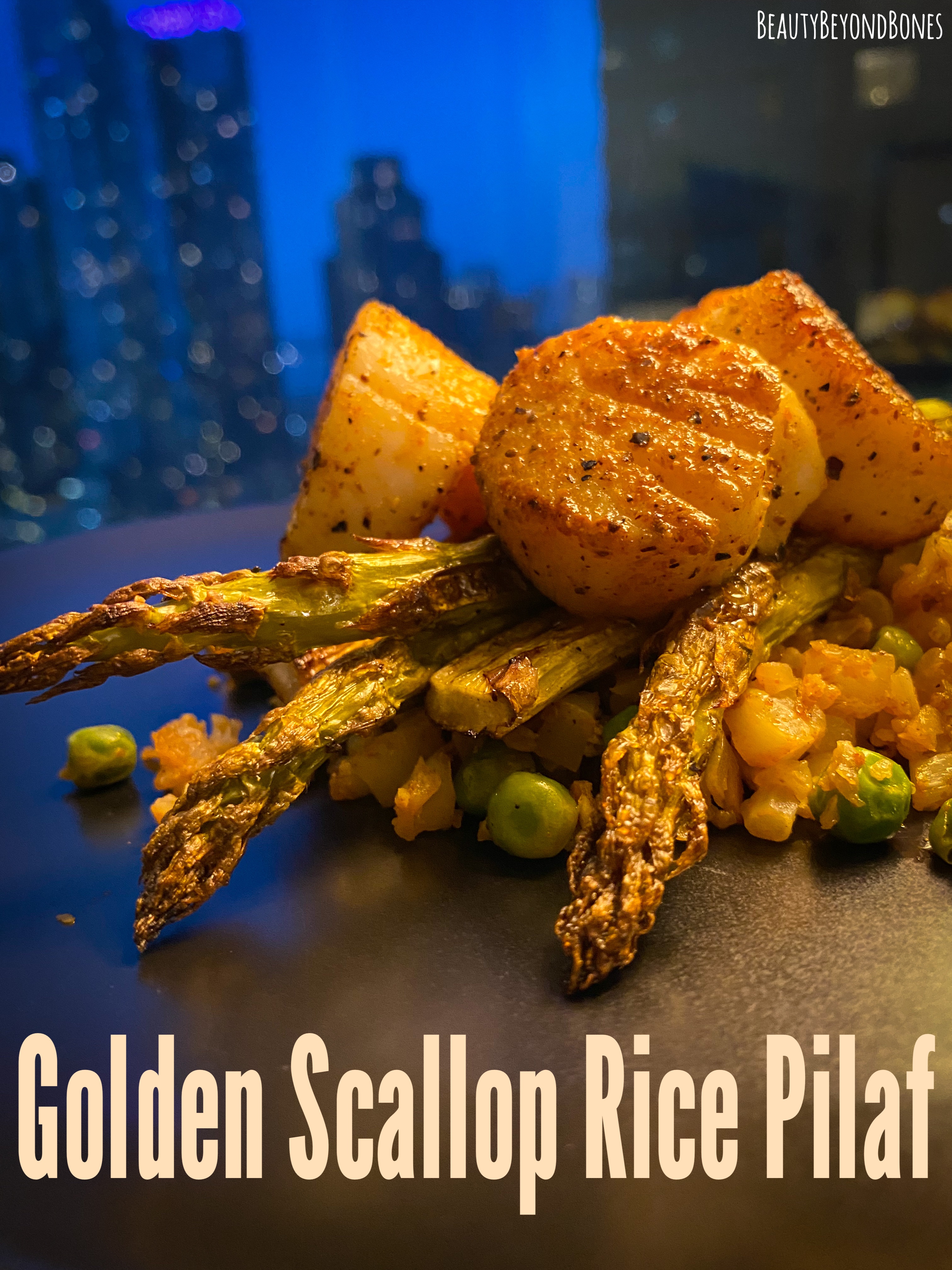Golden Scallop Rice Pilaf