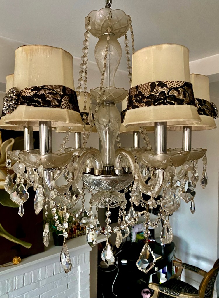 After cleaning ten years of grime off my crystal chandelier, I realized that that’s what God had done with me in my recovery from anorexia. A powerful take on a mundane task. #recovery #catholic #anorexia #eatingdisorder #edrecovery #healing #mentalhealth #faith #god #christianity