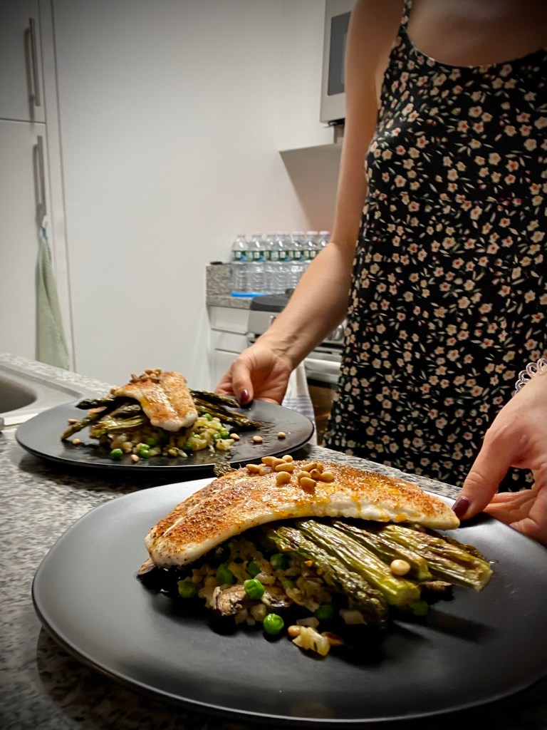 Grits just went KETO! Whaaat?! That's right! Succulent halibut filets get the cajun treatment, with cauliflower grits! It's a delicious gluten free dinner that'll have you singing for your supper! #keto #glutenfree #lowcarb #paleo #food #dinner #recipe #healthyfood #specificcarbohydratediet #cooking