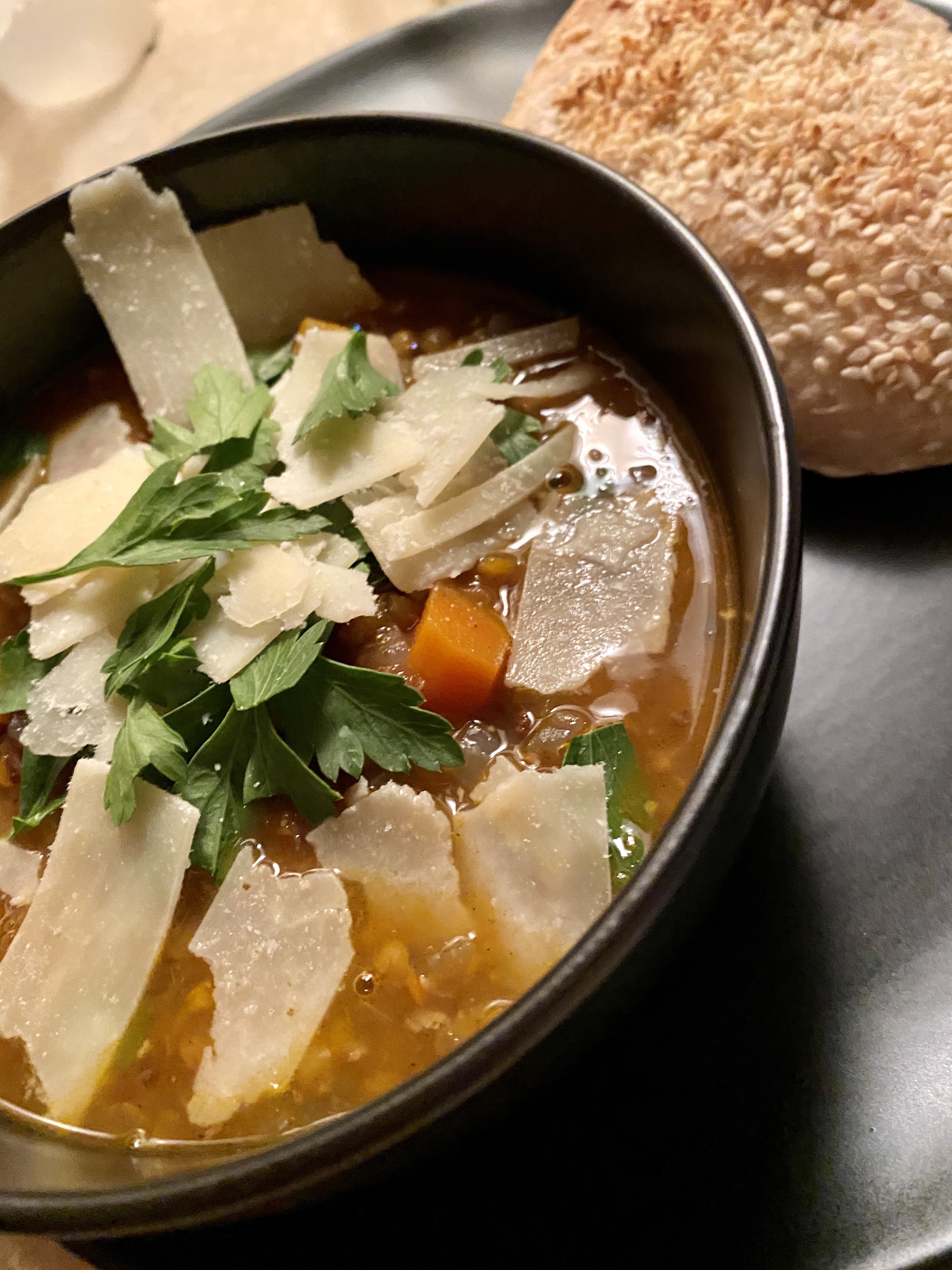 Bacon French Lentil Soup by BeautyBeyondBones #glutenfree #healthyfood #grainfree #paleo #specificcarbohydratediet #food #dinner #edrecovery