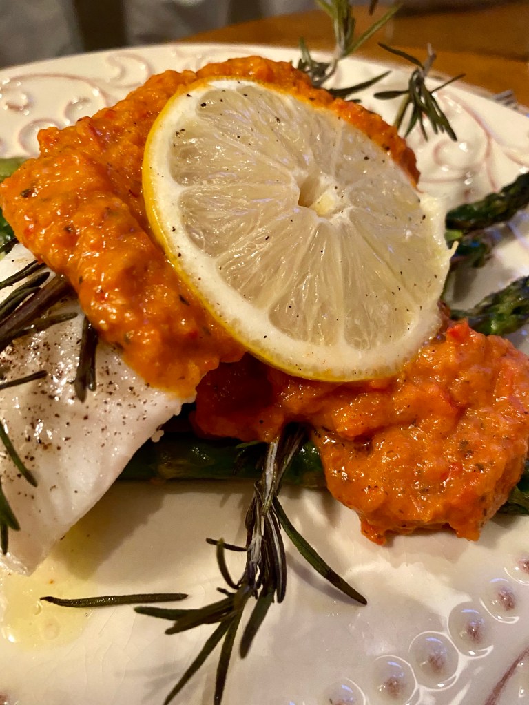 Smothered Sea Bass in a Roasted Tomato and red pepper sauce! by beautybeyondbones #food #glutenfree #vegan #paleo #keto #healthy #healthyfood #yum #edrecovery