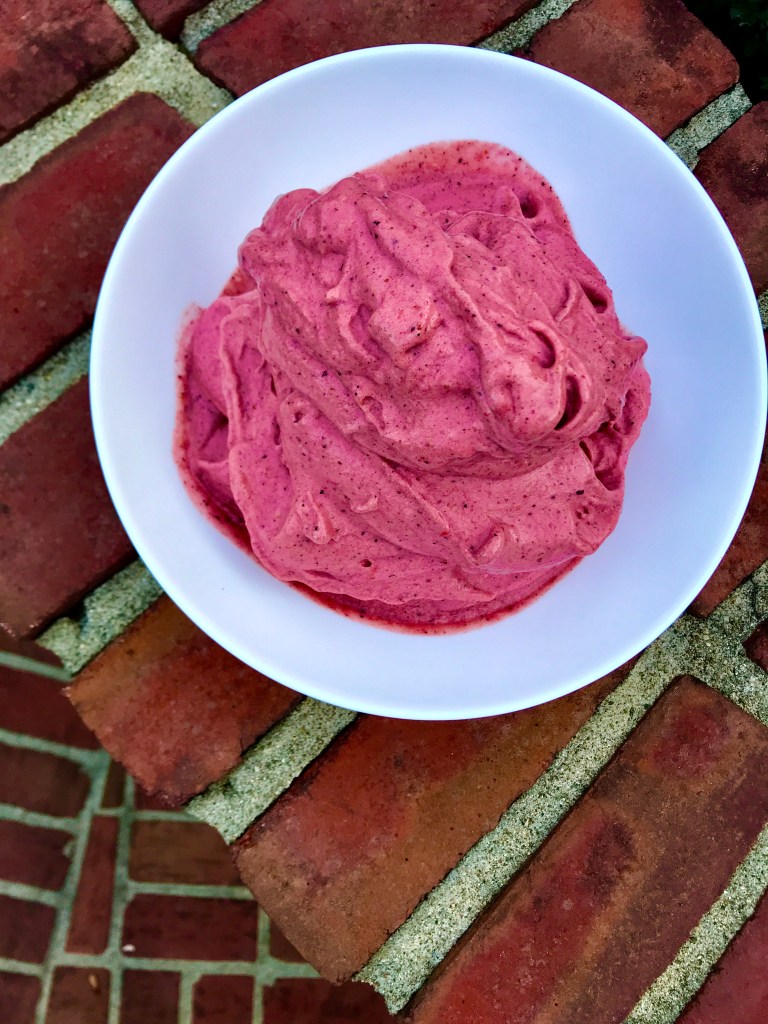 Tropical Berry Ice Cream by BeautyBeyondBones #glutenfree #vegan #paleo #vegetarian #dessert #specificcarbohydratediet #edrecovery #food 