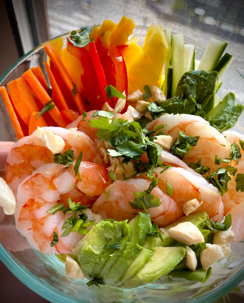 This colorful, fun salad is my latest obsession!! And don’t let it’s beauty deceive you…it’s gosh darn DELICIOUS! The perfect summer meal! #glutenfree #keto #food #recipe #healthy #salad #specificcarbohydratediet #paleo #cooking #yum 