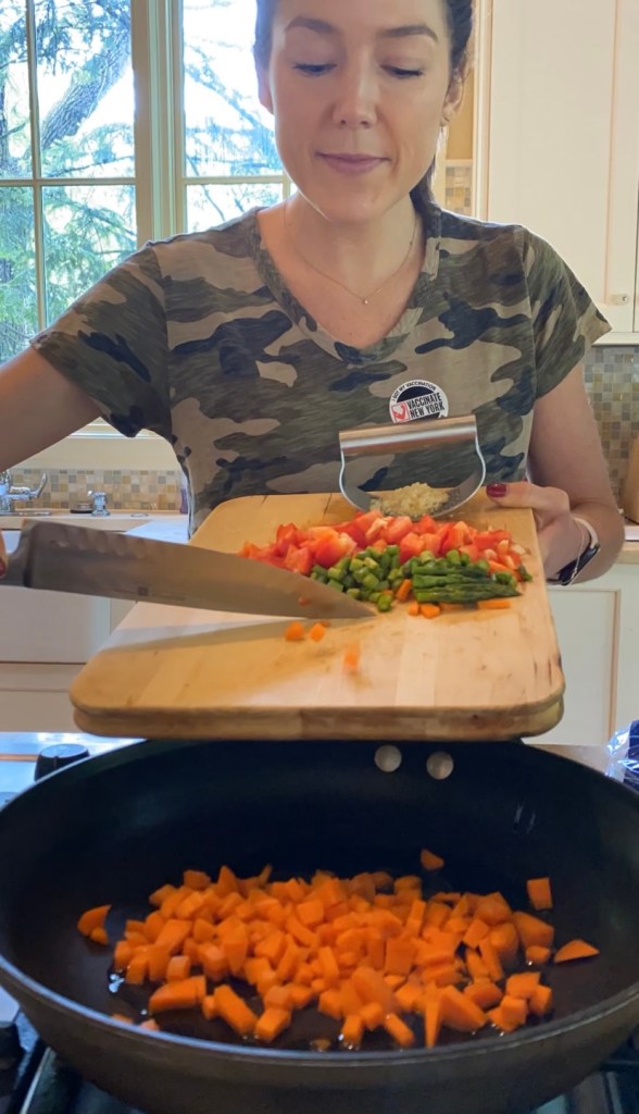 Confetti Cauliflower Rice! by BeautyBeyondBones #glutenfree #paleo #keto #specificcarbohydratediet #edrecovery #lowcarb #healthy #food #dinner #datenight