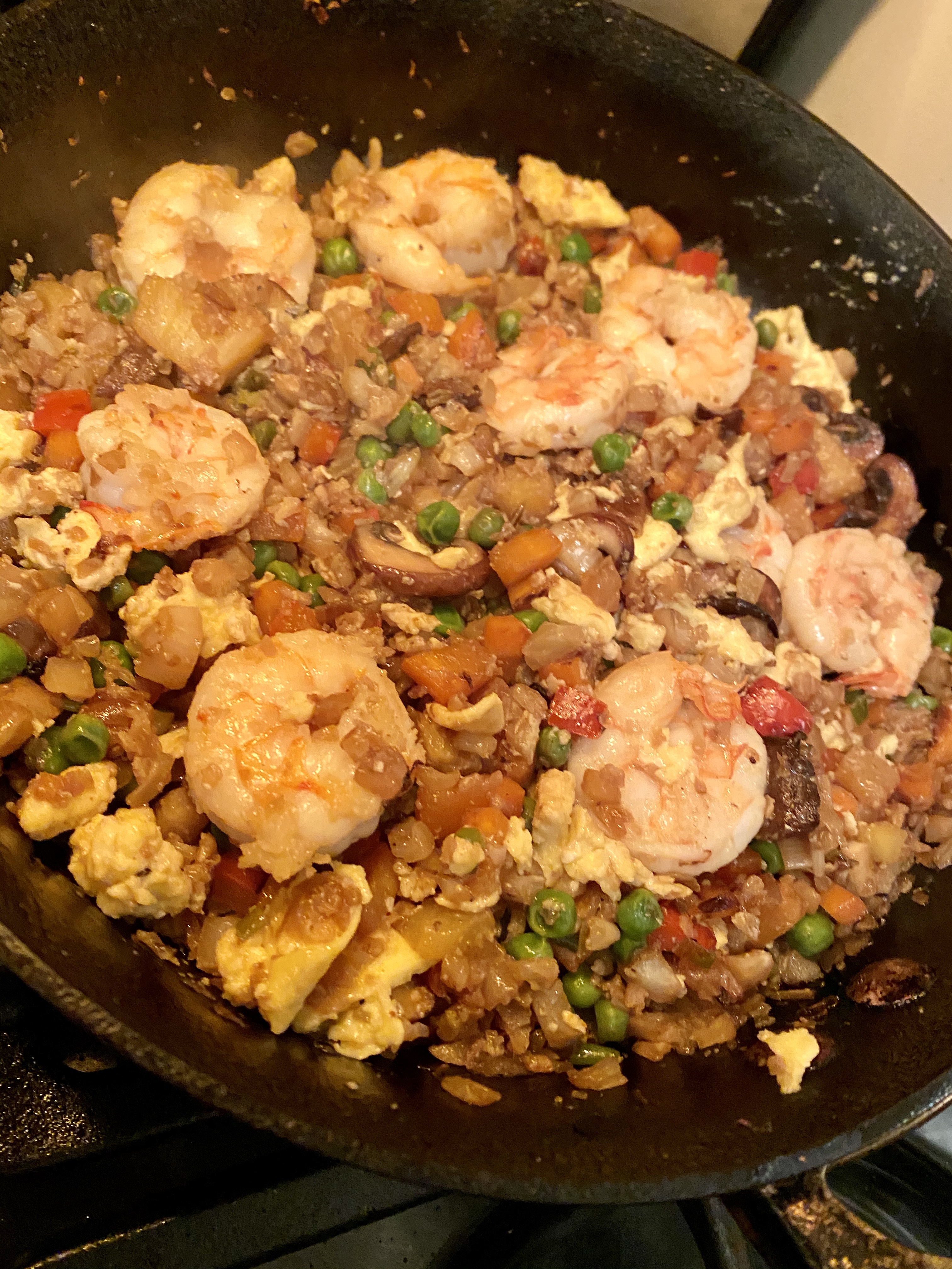 Pineapple Shrimp Fried Rice by BeautyBeyondBones #glutenfree #paleo #cooking #food #grainfree #healthyfood #edrecovery #specificcarbohydratediet #pescatarian