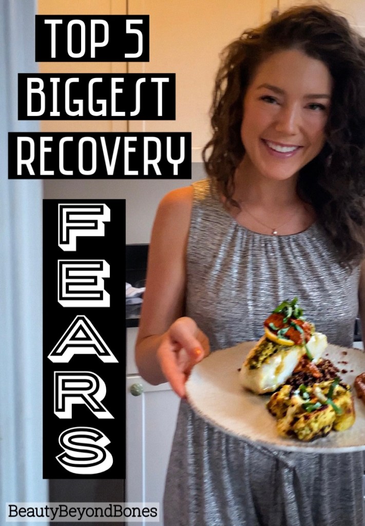 Recovery was the best decision of my life. But getting there was HARD because of the fear surrounding it. Debunking the top five fears of eating disorder recovery! #recovery #edrecovery #mentalhealth #catholic #wellness #health #eatingdisorder #faith #family #bodyimage