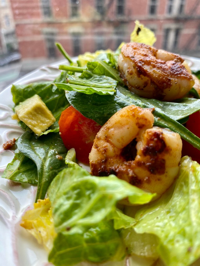 Cajun Shrimp Salad! by BeautyBeyondBones #edrecovery #food #lunch #salad #Healthy #healthyfood #glutenfree #paleo #keto