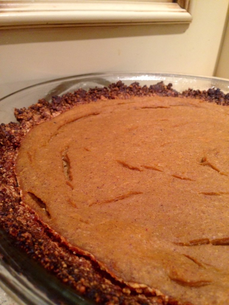 Paleo Pumpkin Pie by BeautyBeyondBones #edrecovery #glutenfree #vegan #food #dessert #thanksgiving #pumpkin