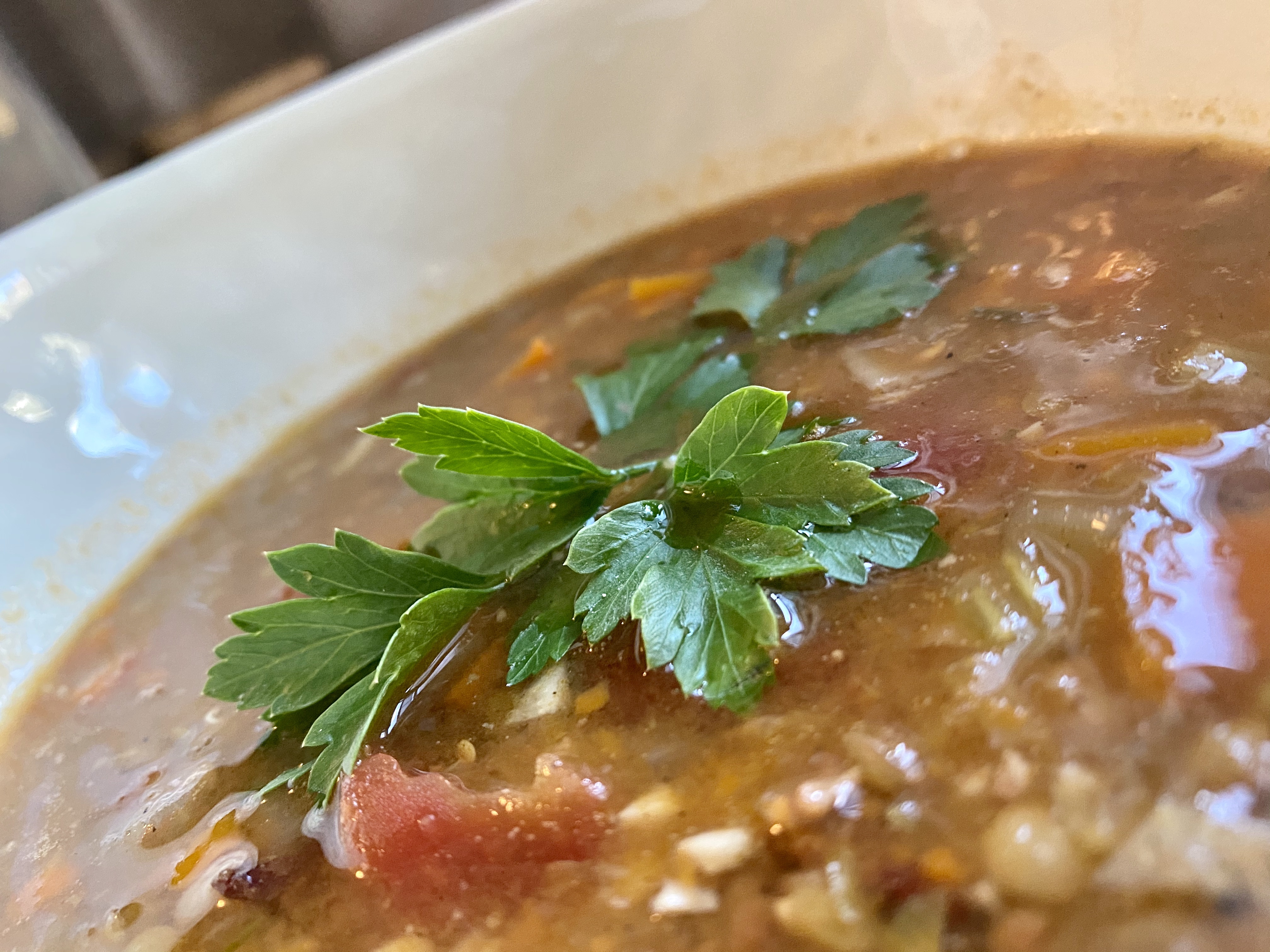 Bacon French Lentil Soup by BeautyBeyondBones #glutenfree #healthyfood #grainfree #paleo #specificcarbohydratediet #food #dinner #edrecovery