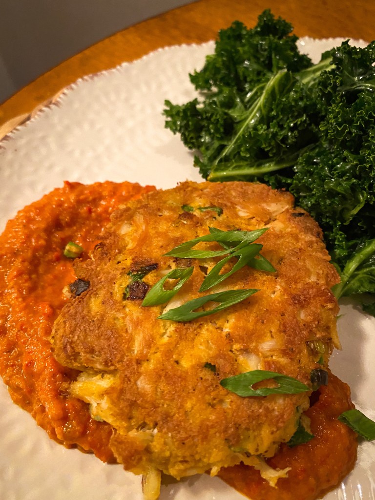Gluten free crab cakes! Now that is music to my ears! These delicacies are protein packed and bursting with flavor! Make these tonight! #glutenfree #keto #lowcarb #paleo #healthyfood #dinner #food #recipe #grainfree #specificcarbohydratediet 
