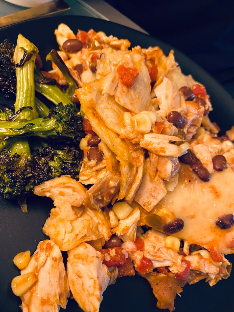 Mexican Tortilla Casserole by BeautyBeyondBones. #healthyfood #glutenfree #food #paleo #dinner #cooking #mexicanfood #avocado #guacamole #edrecovery