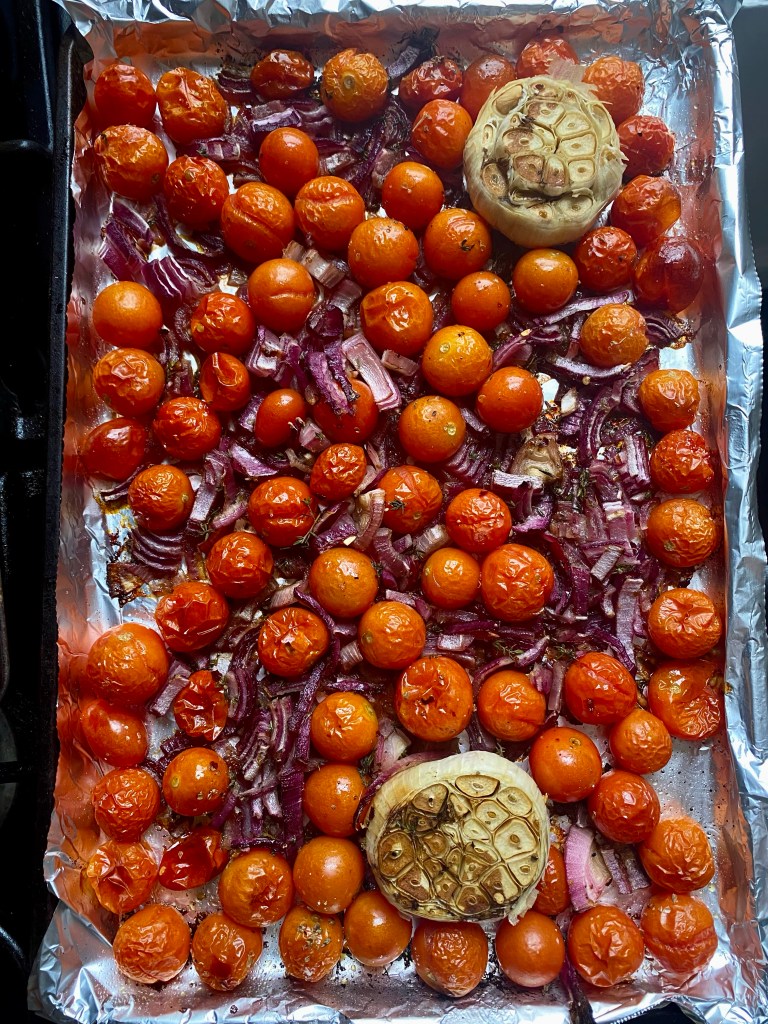 A delicious tomato soup recipe with roasted garlic! This amazing gluten free soup is healthy and packed with flavor! It will be your family’s new favorite dinner! #healthyfood #food #recipe #tomatosoup #soup #glutenfree #paleo #keto #lowcarb 