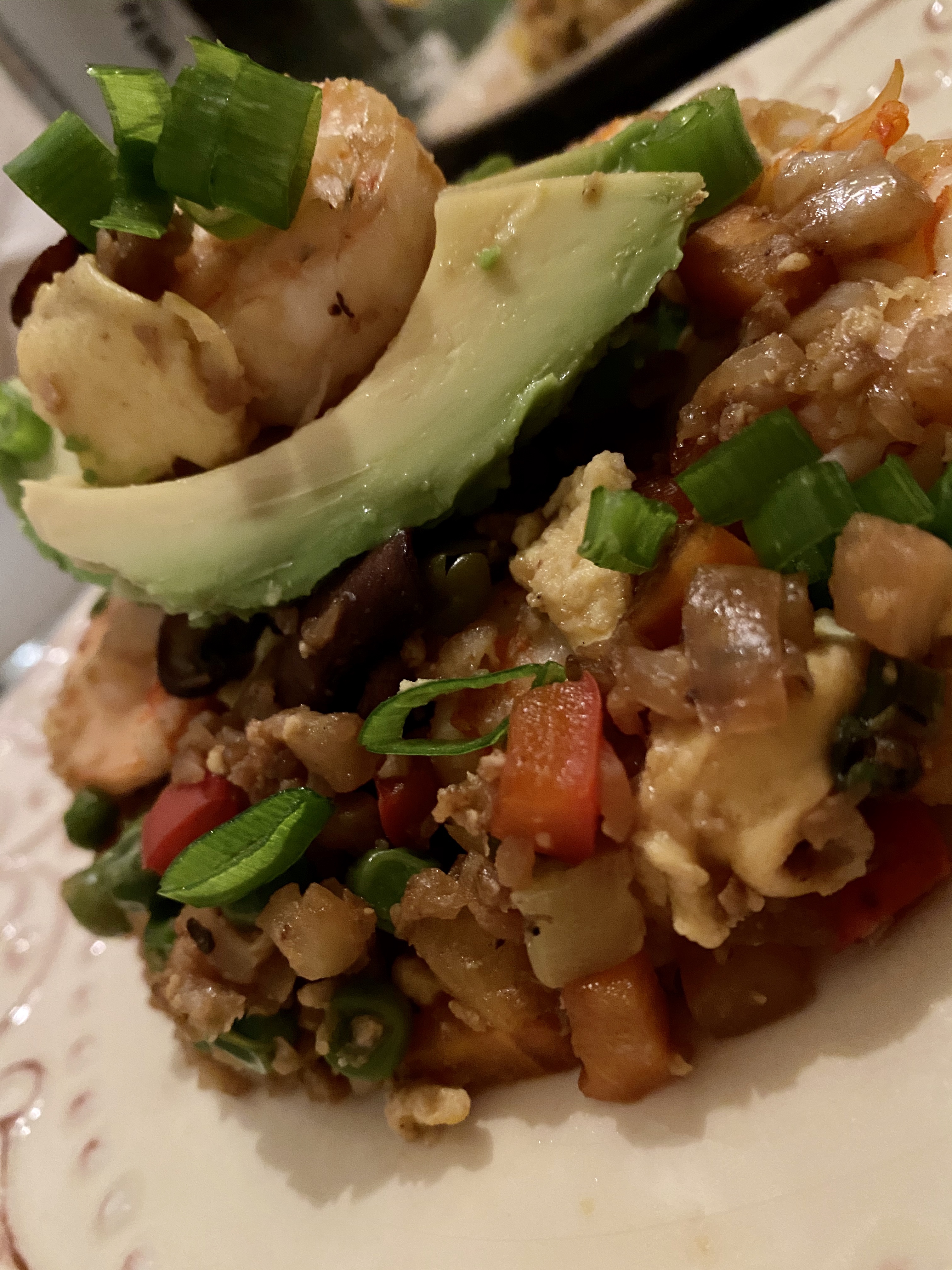 Pineapple Shrimp Fried Rice by BeautyBeyondBones #glutenfree #paleo #cooking #food #grainfree #healthyfood #edrecovery #specificcarbohydratediet #pescatarian