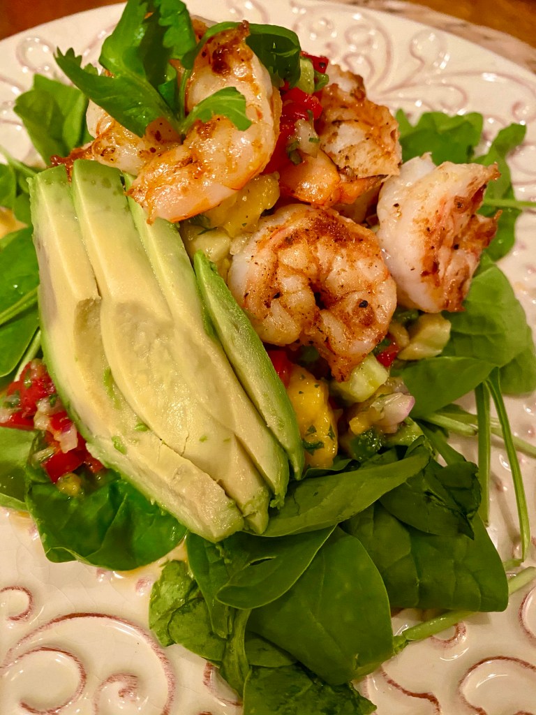 Shrimp Tacos with Pineapple Salsa and Cilantro Lime Rice! By BeautyBeyondBones #food #glutenfree #grainfree #paleo #keto #pescatarian #mexicanfood #edrecovery #healthyfood #yum