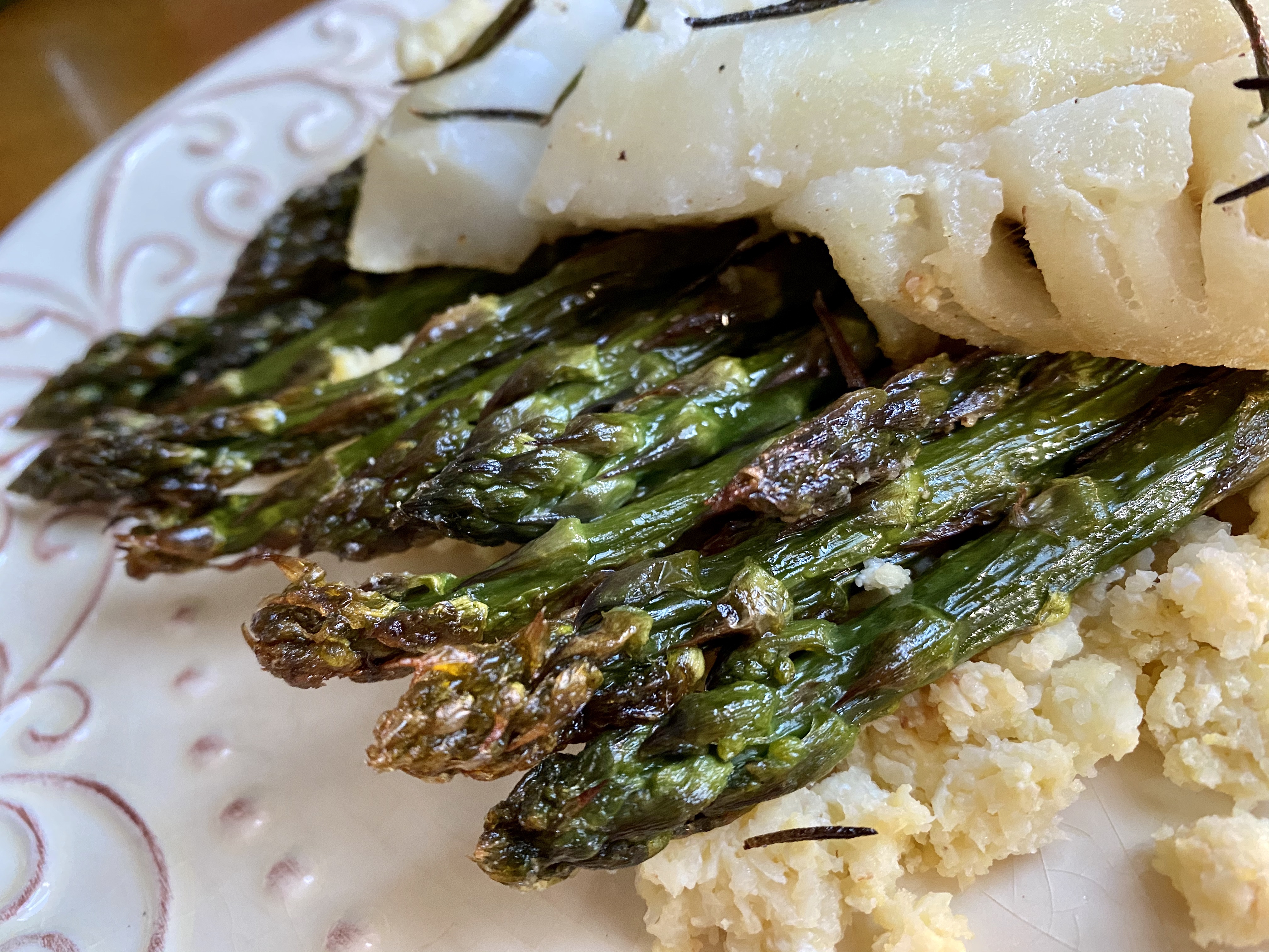 Rosemary Cod with Cauliflower Rice by BeautyBeyondBones! #grainfree #glutenfree #pescatarian #paleo #specificcarbohydratediet #food #edrecovery #healthyfood