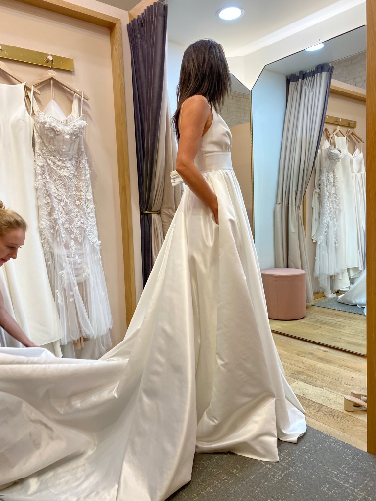 I went to the top bridal boutiques in #NYC. Sharing the wedding dresses I DIDN'T choose! (Don't worry, I'm not showing my fiance!) #bride #bridetobe #wedding #weddingdress #style #fashion #engaged #engagement #kleinfeld