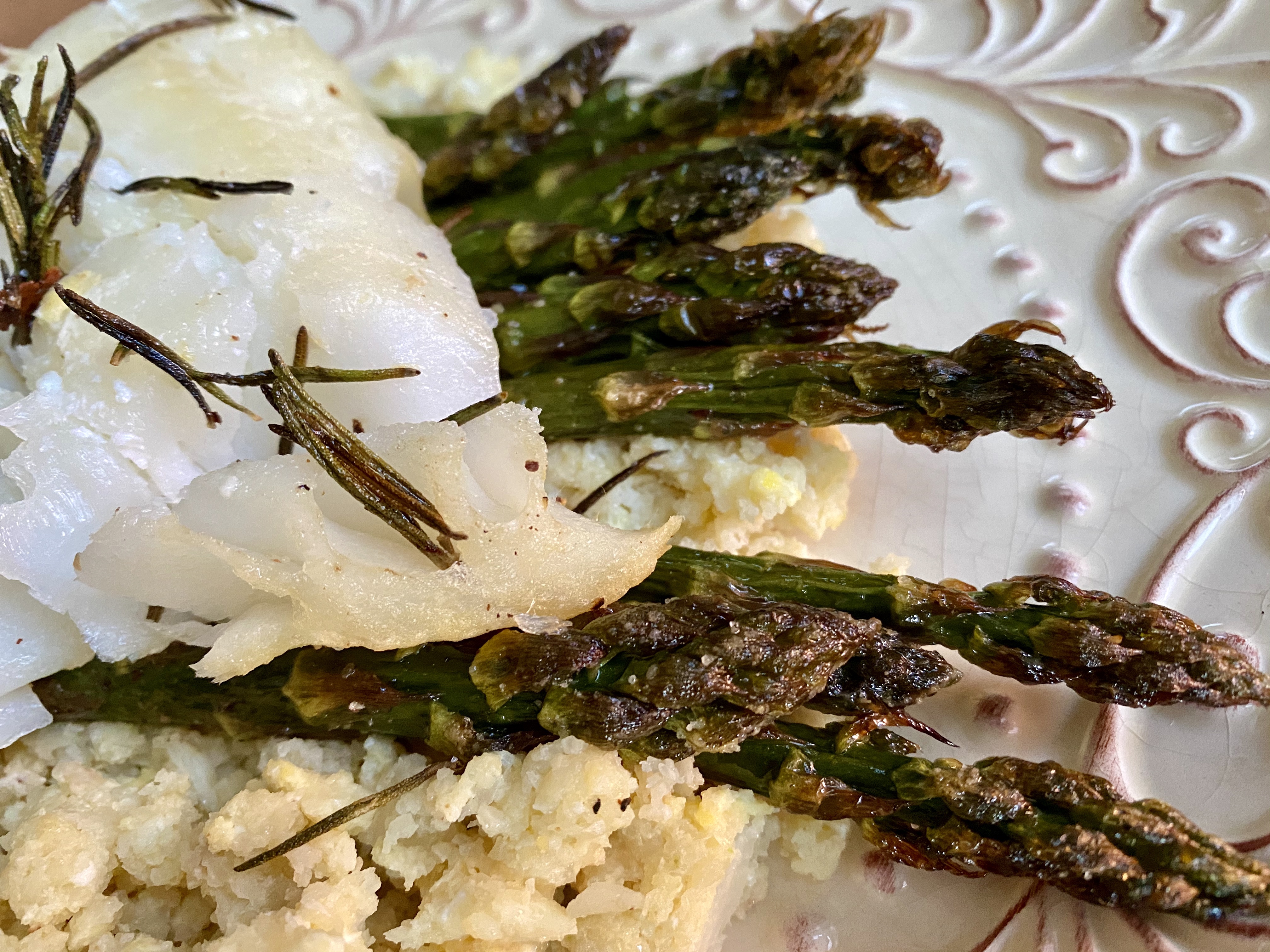 Rosemary Cod with Cauliflower Rice by BeautyBeyondBones! #grainfree #glutenfree #pescatarian #paleo #specificcarbohydratediet #food #edrecovery #healthyfood