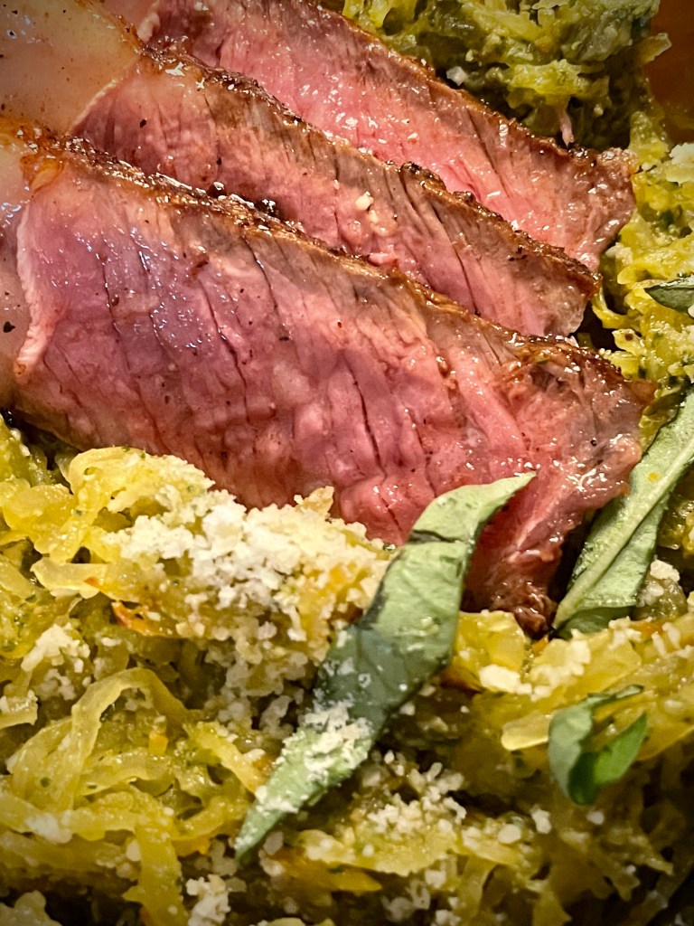 A LOW CARB *pasta dinner?!* How is that even possible!? My Spaghetti Squash boats are the most amazing #pasta alternative! Slurpy, carby and delicious - try this #keto Italian feast today! #lowcarb #glutenfree #paleo #specificcarbohydratediet #healthyfood #italian #food #recipe 