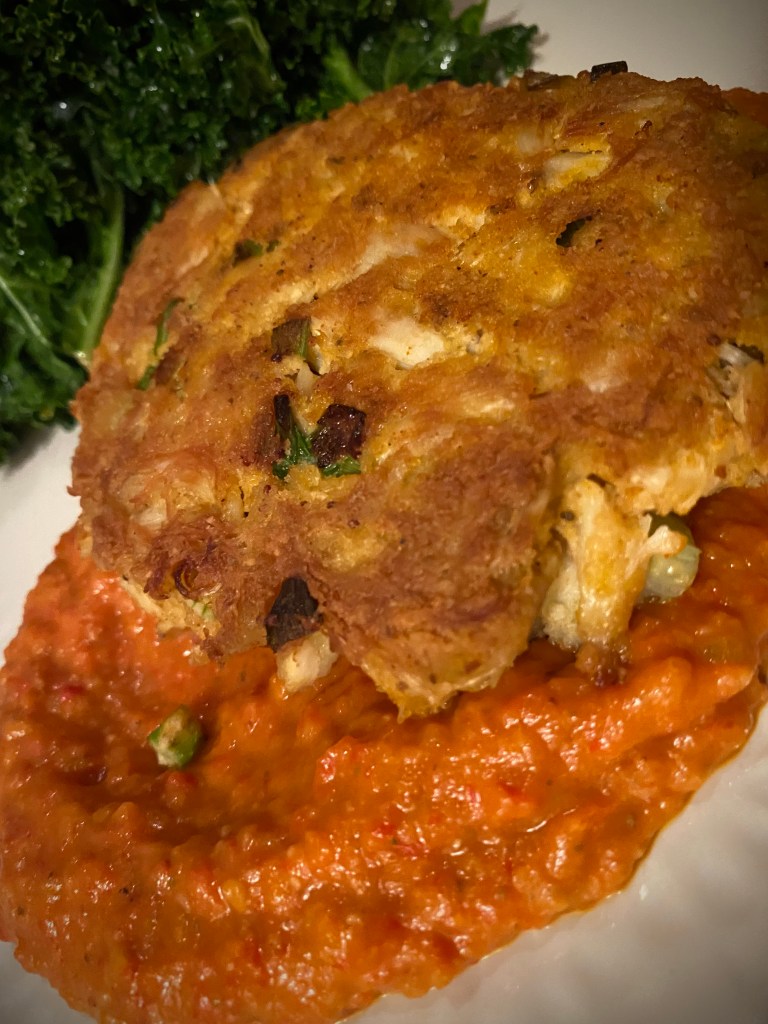 Gluten free crab cakes! Now that is music to my ears! These delicacies are protein packed and bursting with flavor! Make these tonight! #glutenfree #keto #lowcarb #paleo #healthyfood #dinner #food #recipe #grainfree #specificcarbohydratediet 