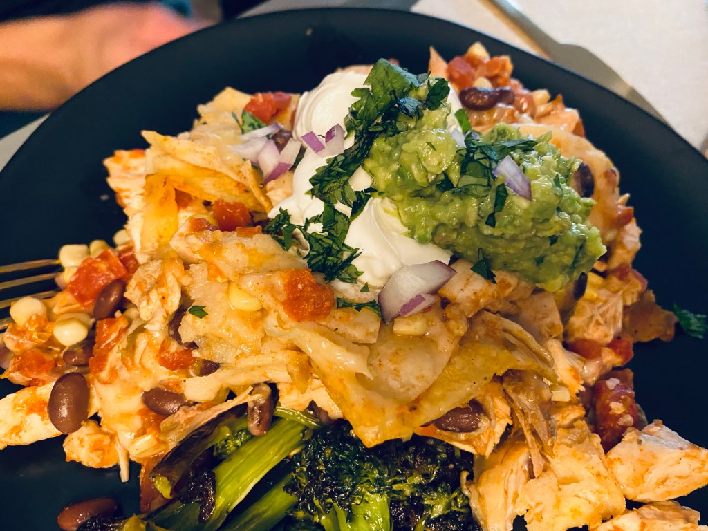 Mexican Tortilla Casserole by BeautyBeyondBones. #healthyfood #glutenfree #food #paleo #dinner #cooking #mexicanfood #avocado #guacamole #edrecovery