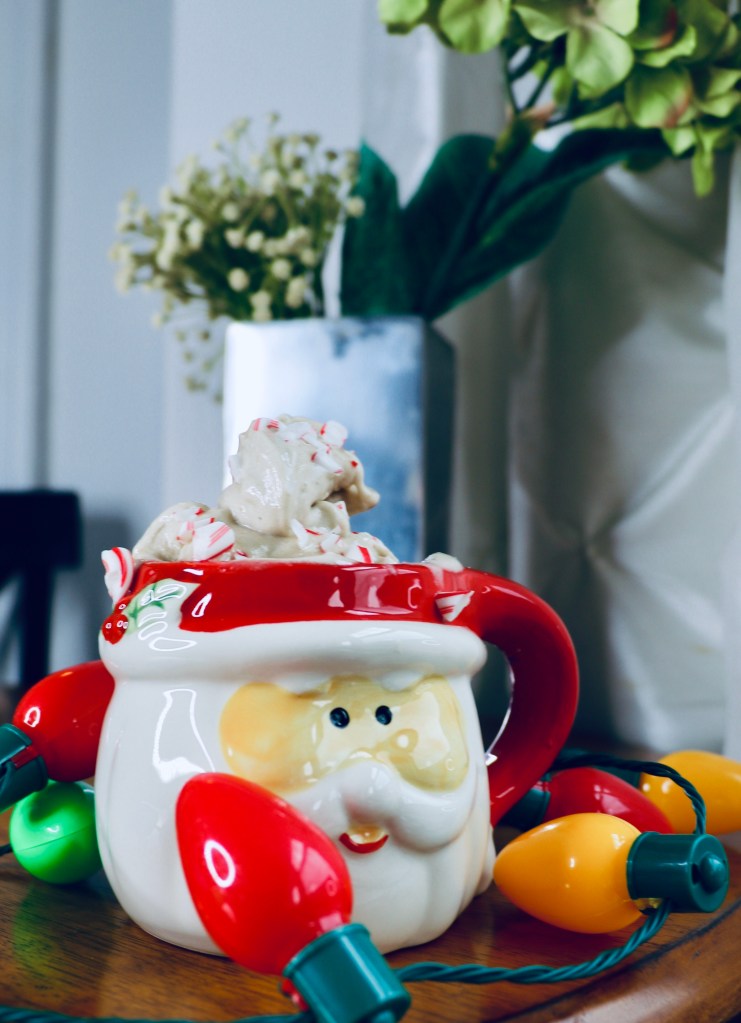 Peppermint Mocha Ice Cream - BeautyBeyondBones #nicecream #dessert #glutenfree #vegan #paleo #dairyfree #christmas #edrecovery #food #sugarfree