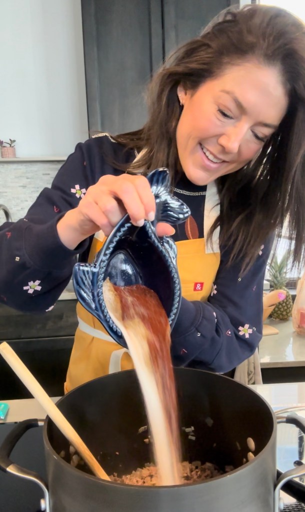 This Classic Beef Chili is a hug in a bowl! Good for the body, soul and budget! Plus it's gluten free, and can be whipped together in less than an hour! #food #cooking #chili #dinner #glutenfree #recipe #healthyfood #quickmeals #beef #comfortfood