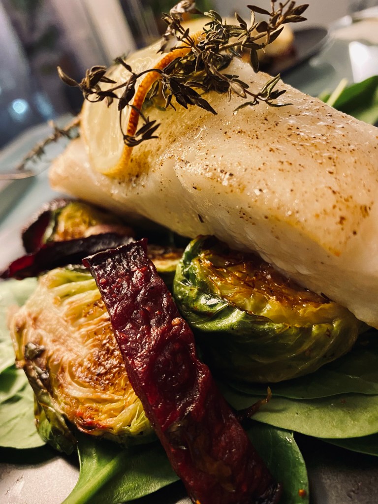 Halibut with Pistachio Quinoa Pilaf by BeautyBeyondBones #food #healthyfood #lent #dairyfree #glutenfree #keto #paleo