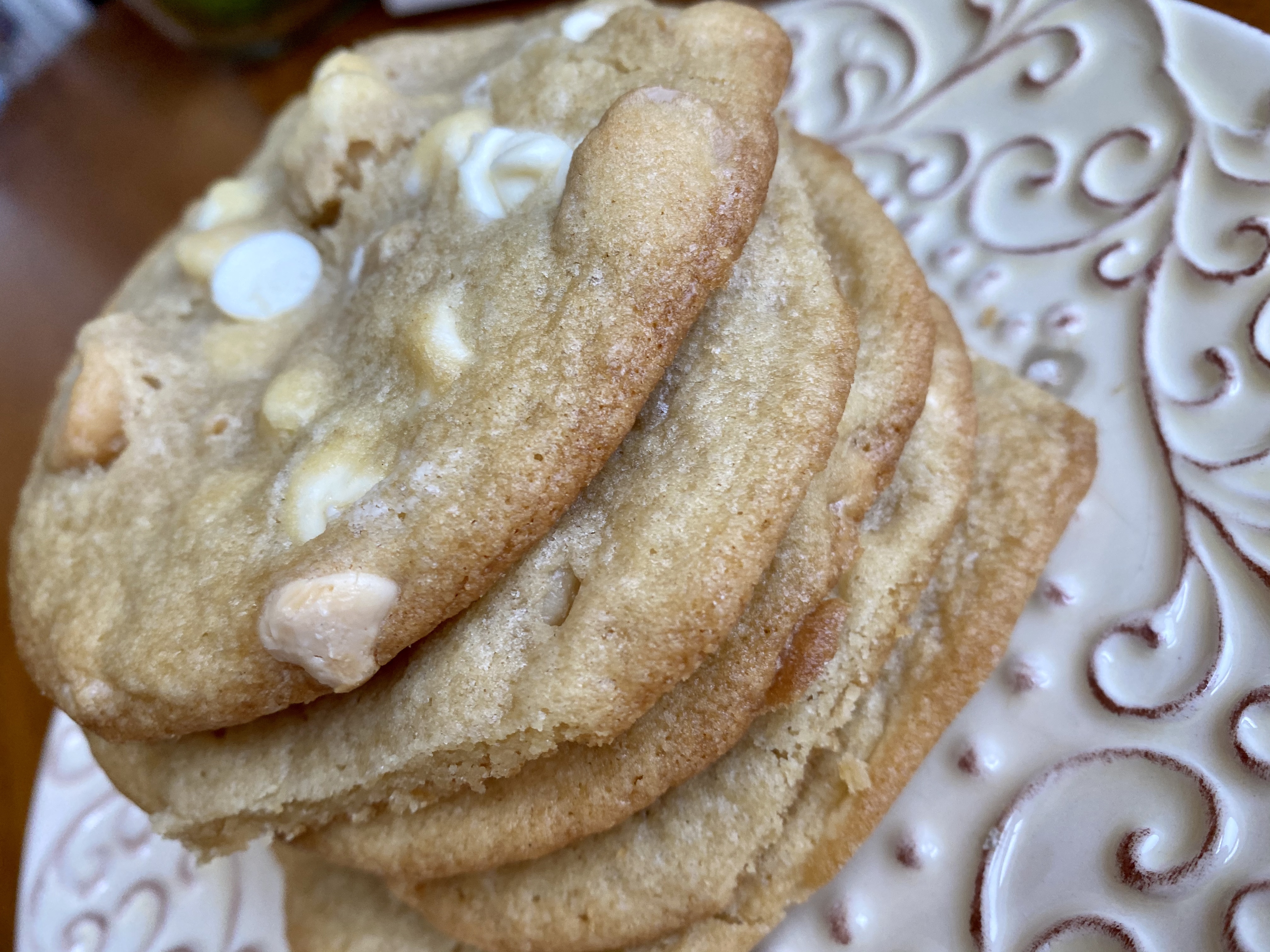 White Chocolate Macadamia Nut Cookies by BeautyBeyondBones! #dessert #baking #food #sweets #cookie #vegetarian #edrecovery 