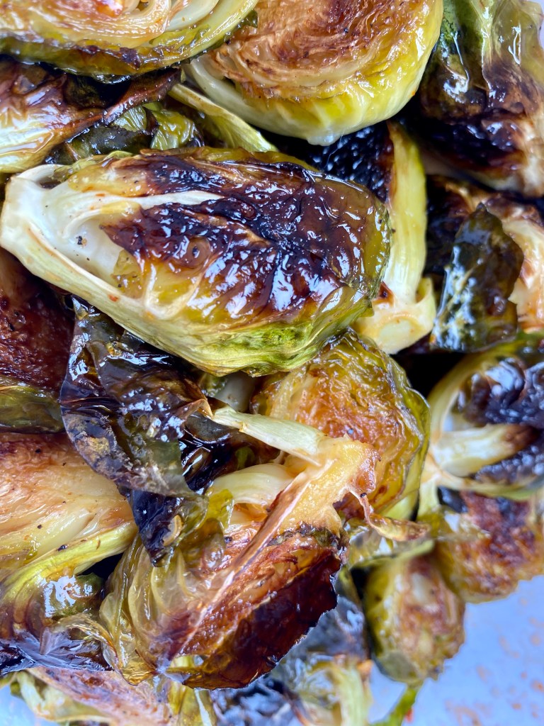 Sriracha Honey Brussels Sprouts by BeautyBeyondBones! #glutenfree #vegetarian #vegan #paleo #keto #healthy #food #edrecovery #dinner