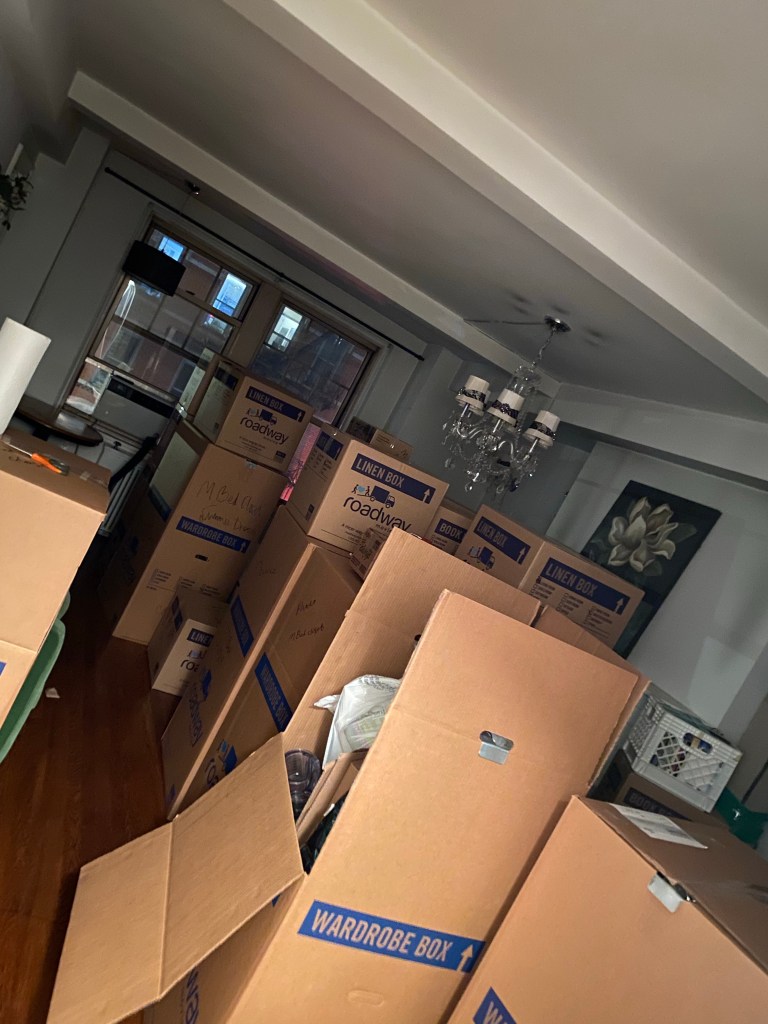Today is MOVING DAY! Oh my gosh! What an exciting day! After 12 years in New York City, this gal is moving back to Ohio! Let’s just say I missed the grass, I missed nice people, and I missed MORE LIVING SPACE! #moving #goodbyenyc #nyc #ohio #life #engaged #boxes #manhattan #citylife #newyorkcity
