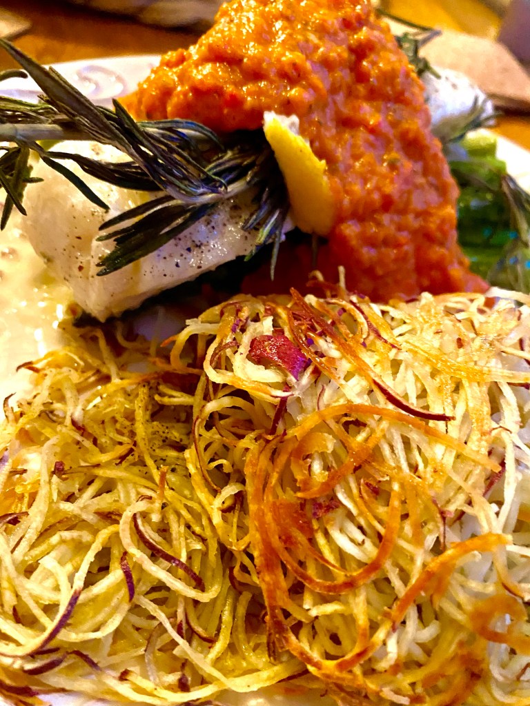 Smothered Sea Bass in a Roasted Tomato and red pepper sauce! by beautybeyondbones #food #glutenfree #vegan #paleo #keto #healthy #healthyfood #yum #edrecovery