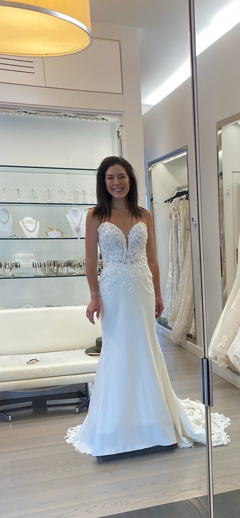 I went to the top bridal boutiques in #NYC. Sharing the wedding dresses I DIDN'T choose! (Don't worry, I'm not showing my fiance!) #bride #bridetobe #wedding #weddingdress #style #fashion #engaged #engagement #kleinfeld