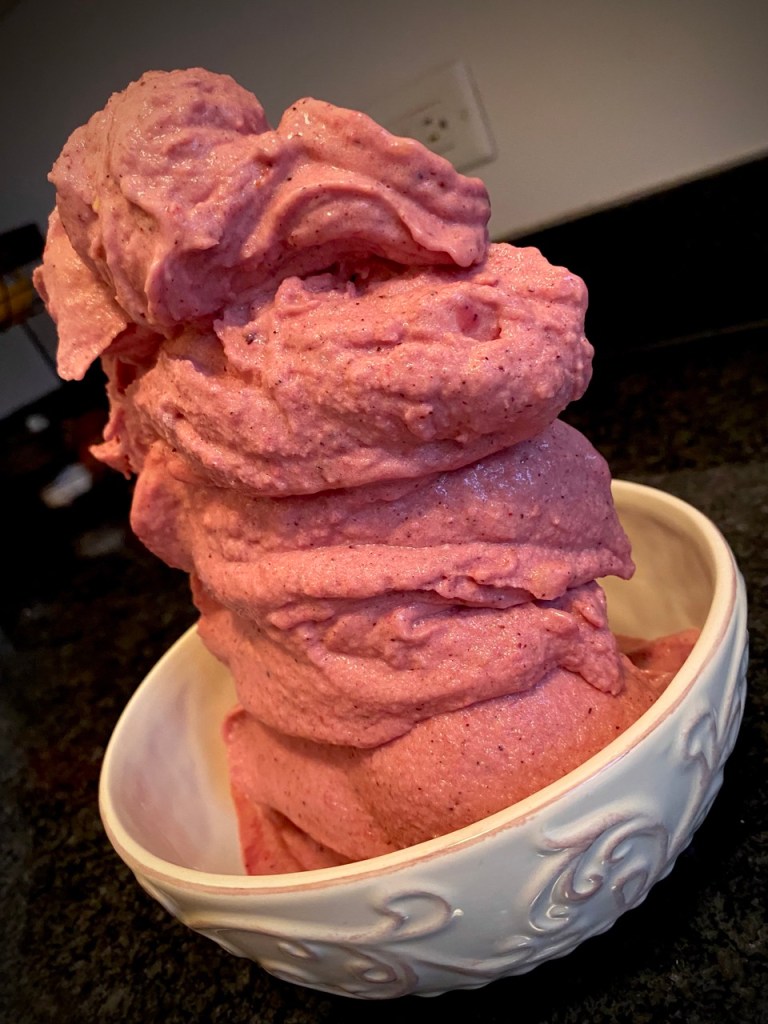 This is my ALL TIME FAVORITE FOOD! Sunshine Ice Cream! Made from frozen bananas, it's hard to believe this decadent treat is HEALTHY! Make this tonight! #dessert #food #recipe #cooking #healthy #healthyfood #yum #sweet #nicecream #summer 