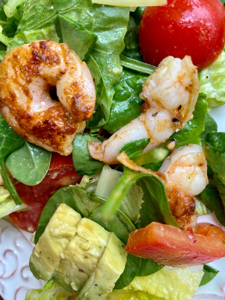 Cajun Shrimp Salad! by BeautyBeyondBones #edrecovery #food #lunch #salad #Healthy #healthyfood #glutenfree #paleo #keto