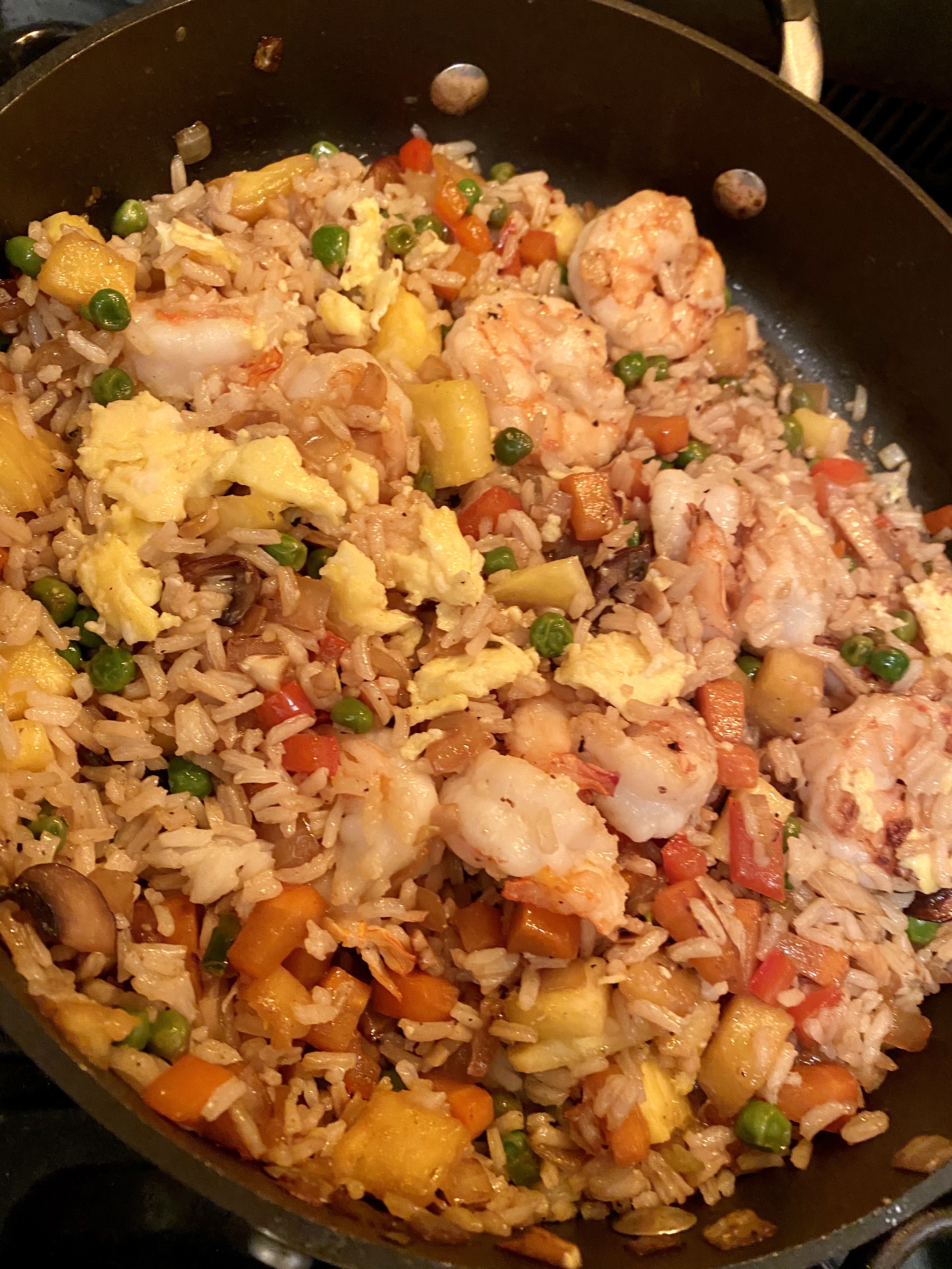 Pineapple Shrimp Fried Rice by BeautyBeyondBones #glutenfree #paleo #cooking #food #grainfree #healthyfood #edrecovery #specificcarbohydratediet #pescatarian