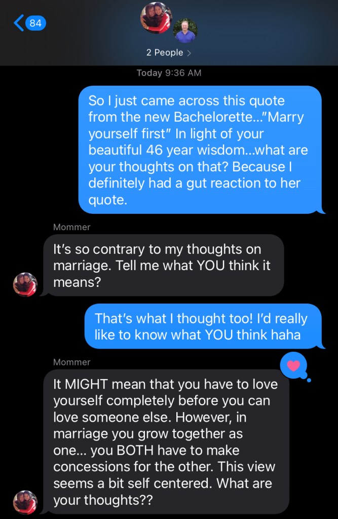 Marriage advice and tips from my parents on their 46th Wedding Anniversary! And how their "secrets" are exactly the opposite of ABC's The Bachelorette's most recent Instagram post. #love #marriage #relationships #faith #catholic #bachelor #jesus #god #family #parenting