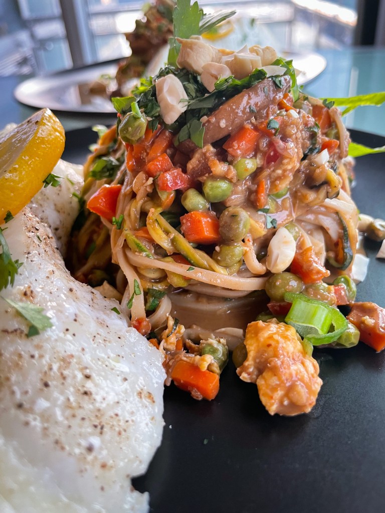 My Pad Thai recipe is outrageously delicious…and SECRETLY LOW CARB! That’s right! It uses half zucchini noodles and half brown rice noodles! (Or you have the option of being fully one or the other!) The sauce is out of this world too - it’s my favorite meal for a reason! #keto #glutenfree #lowcarb #dinner #healthyfood #healthyrecipes #food #dinner #edrecovery #recovery 